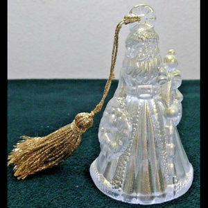 Marquis by Waterford Ornam 2009 Annual Santa Bell